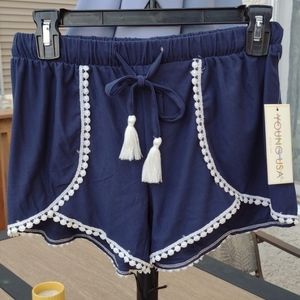YOUNG USA Tassel Tie Shorts